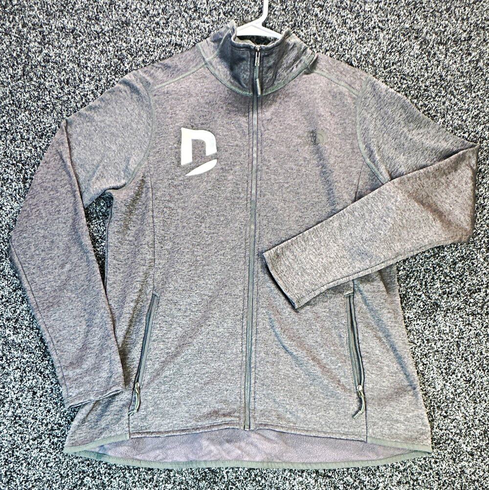 The North Face Skyline Women’s Large Full Zip Fleece Jacket Gray Stretch